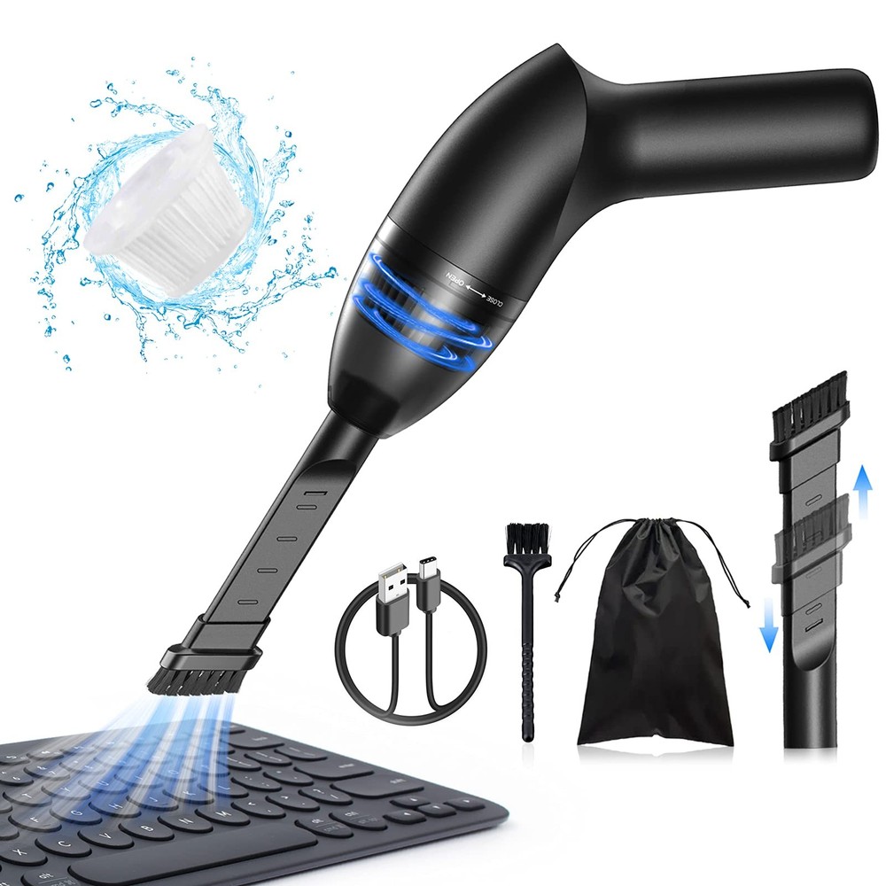 Hayousui 4.3Kpa Keyboard Vacuum Cleaner Mini：Handheld Computer Black