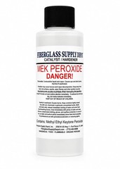 Fiberglass Supply Depot Clear Mek Peroxide Catalyst Hardener 4oz Bottle