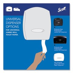 Scott 67805 2-Ply 3.55″ x 1000′ Septic Safe Bathroom Tissue – WHT (12/CT) New