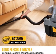 20V Cordless Vacuum – Wet & Dry, 2.6 Gallon Capacity…