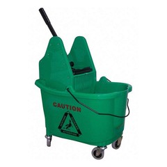 GRAINGER 5CJK3 Mop Bucket and Wringer,Green,8 3/4 gal 5CJK3
