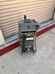 Portable Gray Canister Carpet Extractor Machine w/ Hose and Wand