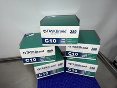 TASKBrand C10 Industrial Lab Cleaning Wipes 280 Count Boxes Lot of 5 Boxes