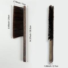 Zoolinn Wood Dusting Brush Handheld Soft Bristle Cleaning Broom For Furniture