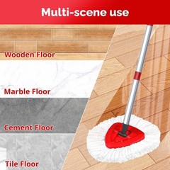 O-Cedar Spin Mop Head, Base, Handle Replacement for EasyWring 1 Tank White