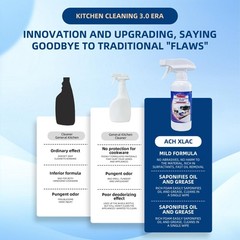 Oven Cleaner, 1PCS Heavy Oil Cleaner Stain, Effective Multi-Purpose Clean wit…