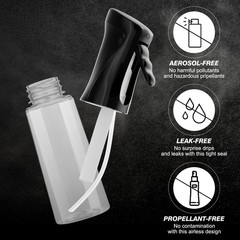 IMPORX Continuous Spray Bottle for Hair (10.1oz/300ml) 2 Black/White-10.1oz