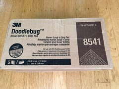 3M Doodlebug Scrub Strip Pads 8541 BROWN 4 5/8″x10″ – Box of 5 Pads NEW UNOPENED