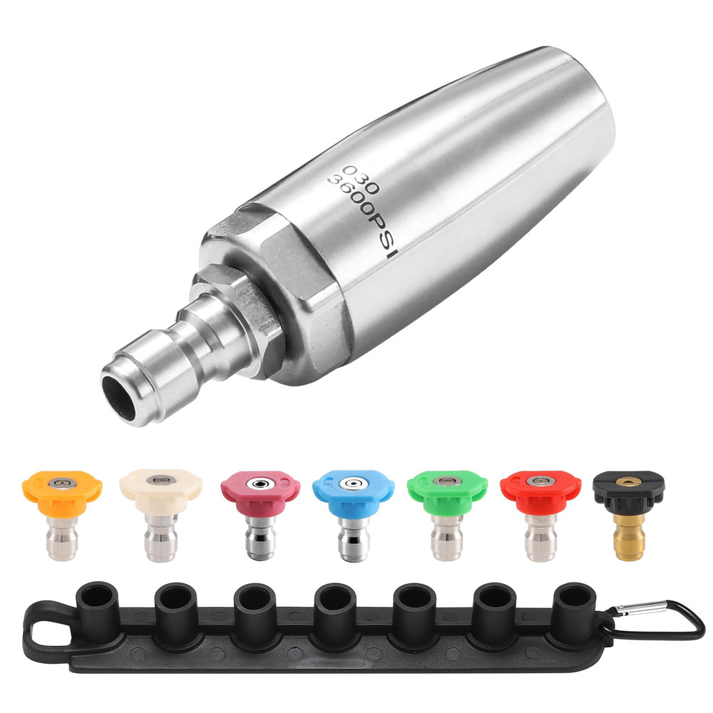 M MINGLE Turbo Nozzle Pressure Washer Set, 360° Rotating Stainless Steel…