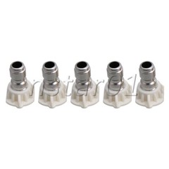 5pcs 1.0/1.2/1.4/1.6/2.0mm 40 Degree Steel High-Pressure Spray Nozzle