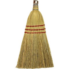 Genuine Joe Whisk Broom Metal Hang Ring Natural 12 Count 80161Ct