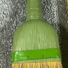Whisk Broom Green Natural Straw Handheld Cleaning Tool Vintage Decor