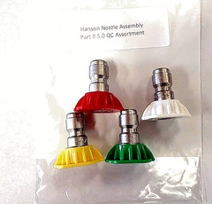 Pressure Washer 1/4″ quick connect nozzle assortment 5.0 Orifice Size