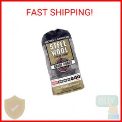 Homax 10120000 Steel Wool, 12 pad, Grade #0000, Rhodes American, Final Finish