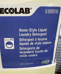 ECOLAB 6100916 Home-Style Liquid Laundry Detergent 2.5 gallon