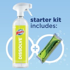 Windex Dissolve Concentrated Pods, 23 Fl Oz (Pack of 1), Starter Kit
