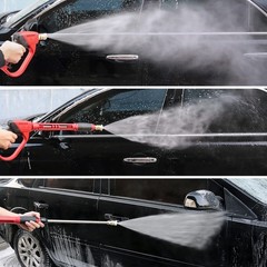 CHAVOR Upgraded Pressure Washer Gun with Extension 47 Inch, black and red