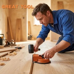 REXBETI Floor Gap Fixer Tool, Plank Repair Kit, Upgraded Improved, Orange