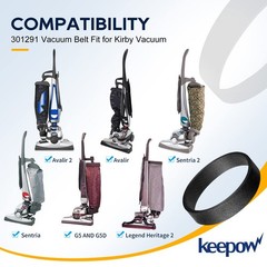 KEEPOW Vacuum Belt for Kirby 3-Pack | Replacement Part #301291G | 3 Belts