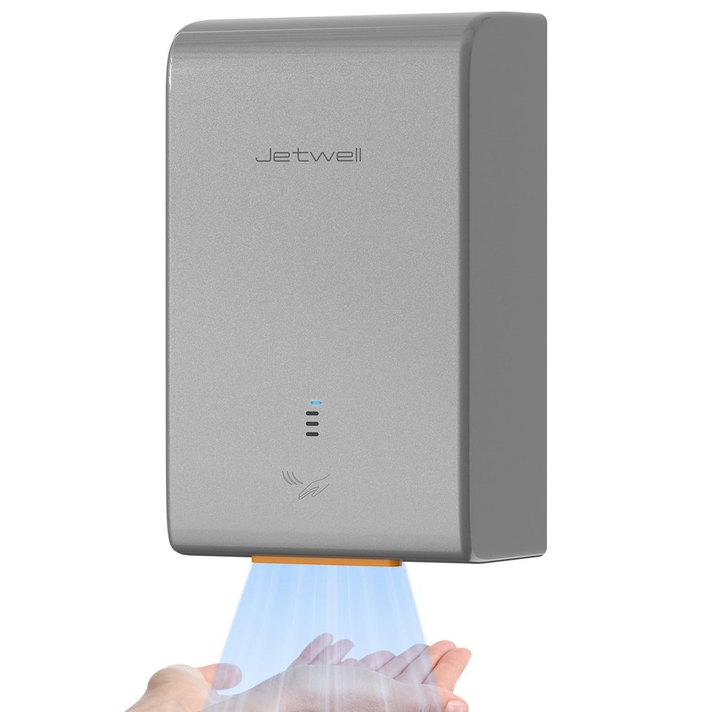JETWELL ADA Compliant Hand Dryer, ABS Plastic Cover Hard Wired Design, AC 110…