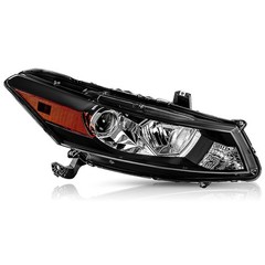 Headlight Assembly for 2008-2012 Accord Coupe Projector Headlamp Black Amber RH