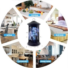 Electric Bug Zapper Indoor/Outdoor, 4200V High Powered Mosquito Zappers Black