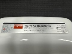 Dayton Warm Air Hand Dryer 5W630A