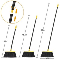 KeFanta Outdoor Broom for yellow outdoor broom new, Yellow