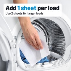 Amazon Basics Dryer Sheets Laundry 1 Count (Pack of 160), white, off white