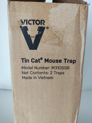 2 Pk Victor Tin Cat Solid Lid Multicatch HUMANE Mouse Trap M310 Up 2-30 Mice Ea.
