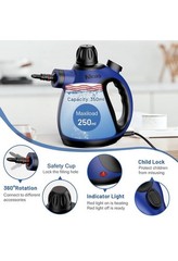 Klona EM-307 Handheld Steam Cleaner 212-221F 1050W 350ml w/ Accessories