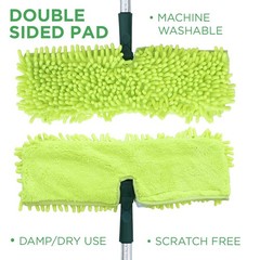 Pine-Sol Telescopic Microfiber Dry/Wet Mop Dust Mopping For Cleaning Hardwood