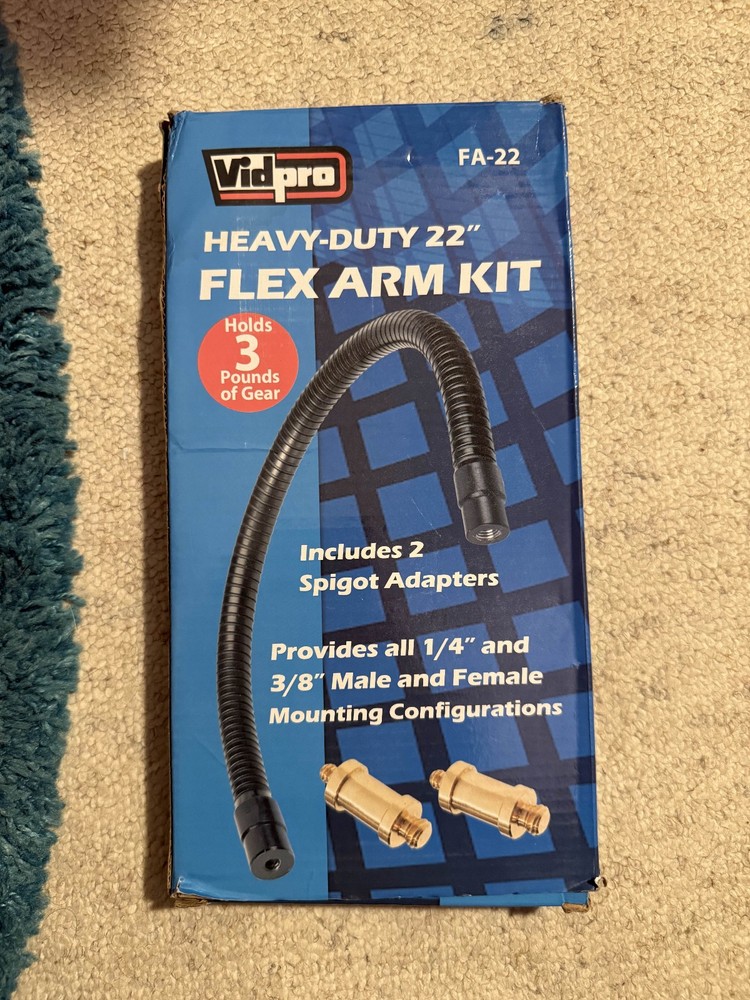 FA-22 Heavy-Duty 22-Inch Flex Arm Kit – Stiff yet Flexible Mounting