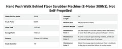 EmotorWalk Behind Floor Scrubber Machine19″Brush 14.5gal Tank 21″Cleaning Width