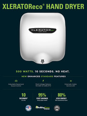 XLERATOReco XL-BW-ECO 110V/120V Excel Dryer White BMC with FedEx MAKE AN OFFER