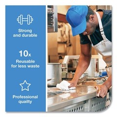 Tork 2 in 1 Wiper, 1-Ply, 13″ x 21″, White, 120/Carton