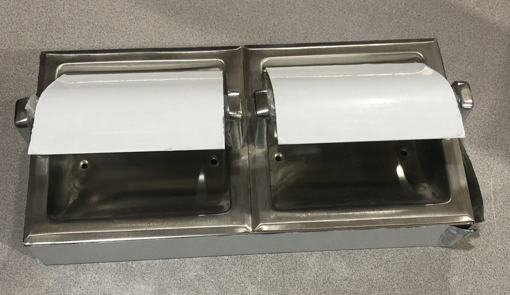 Bobrick Double Roll Toilet Tissue Dispenser Stainless steel Surface Mount