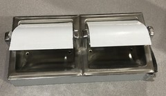 Bobrick Double Roll Toilet Tissue Dispenser Stainless steel Surface Mount