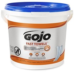 GOJO 6298-04 Fast Towels Fresh Citrus Scent Heavy Duty 130 Count