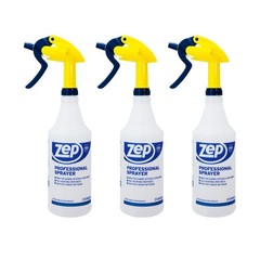 ZEP Professional Sprayer Bottle – 32 oz (Pack of 3) – 3 Spray Bottles, White