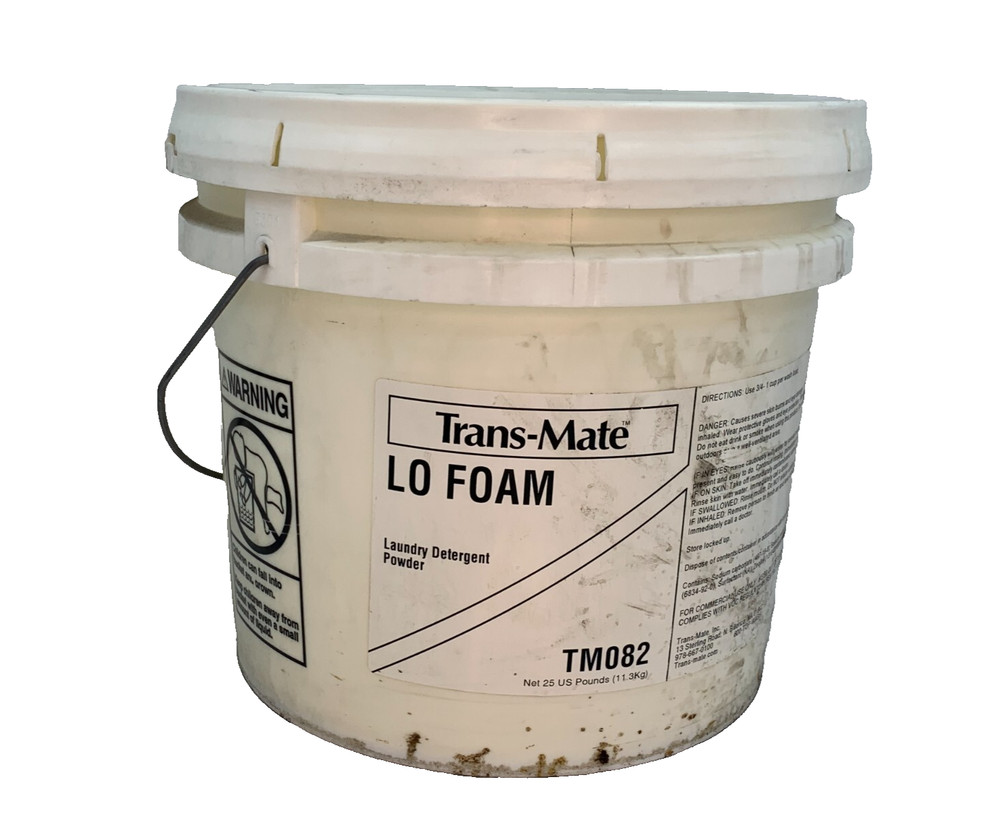 Trans-Mate TM082 Lo-Foam Powdered Laundry Detergent 25 lbs