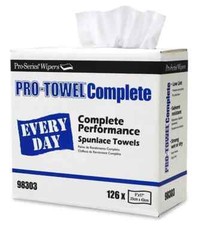 PRO TOWEL COMPLETE 98303 9X17 POP-UP 10 BOXES OF 126 WIPERS