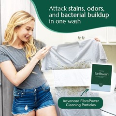 earthwash Laundry Sheets, Ocean Breeze (32 Loads), The 32 Sheets (Pack of 1)
