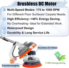 Floor Scrubber HHQ Commercial 13in Orbital Polisher