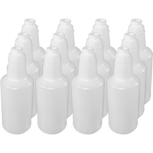 32 Oz. Plastic Bottle with Graduations, Translucent, 12/Pk, 90032