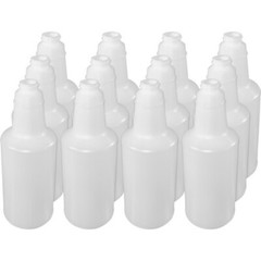 32 Oz. Plastic Bottle with Graduations, Translucent, 12/Pk, 90032