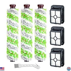 Lemige 3-Pack Brush Filter Set for Bissell CrossWave 3888A, 1785 Pet Pro, 2306A