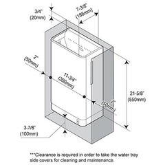 TOTO Clean Dry Mod. HDR120#WH (110V/120V) Surface-Mounted High-Speed Hand Dryer