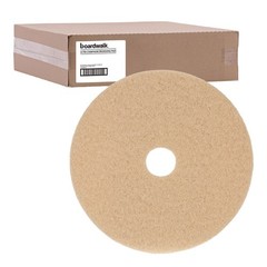 Boardwalk 4019ULT 19″ Dia Burnishing Floor Pads – Tan (5/CT) New