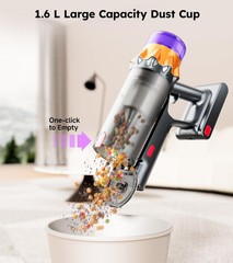 Rendow Cordless Vacuum Cleaner 500W 50Kpa 60Mins Vacuum Cleaners For Home